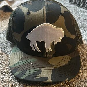 Buffalo Camouflage Trucker Hat with Buffalo Patch